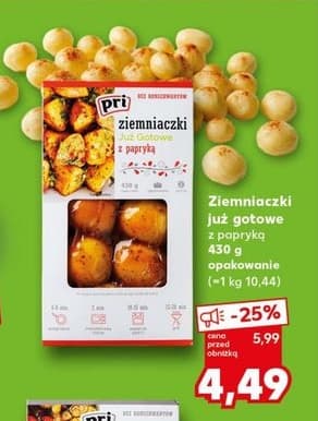 ziemniaki już gotowe z papryką
