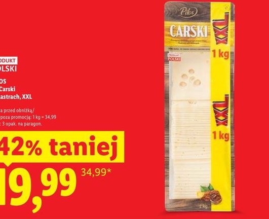 ser carski w plastrach, XXL