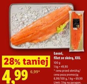 łosoś, filet ze skórą