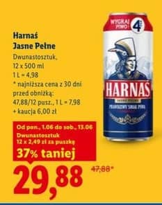 Harnaś piwo jasne pełne 12x 500ml