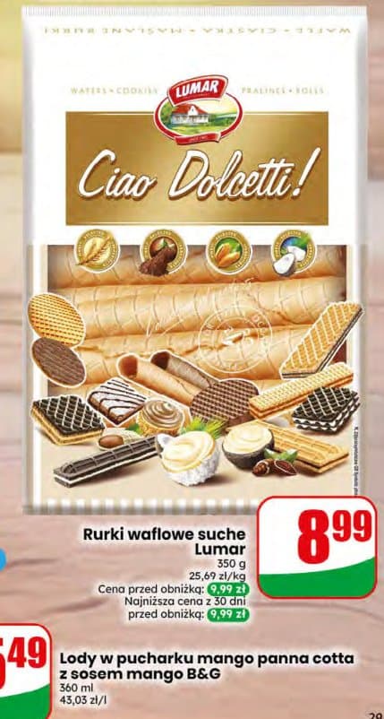 rurki waflowe suche