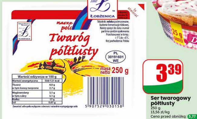 twaróg półtłusty
