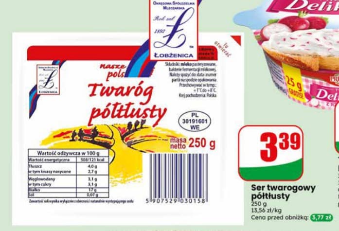 twaróg półtłusty