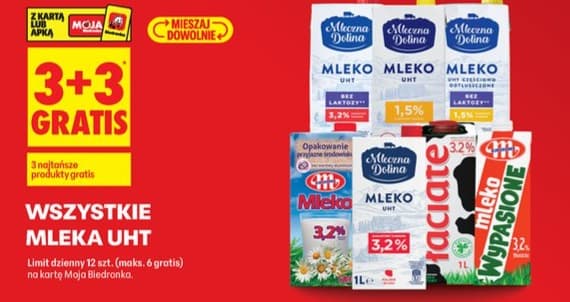 wszystkie mleka UHT