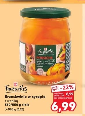brzoskwinie w syropie z wanilią