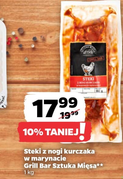 steki z nogi kurczaka w marynacie