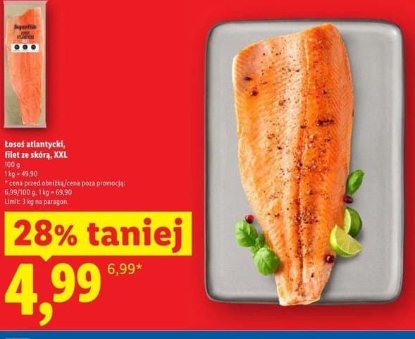 łosoś atlantycki filet ze skórą