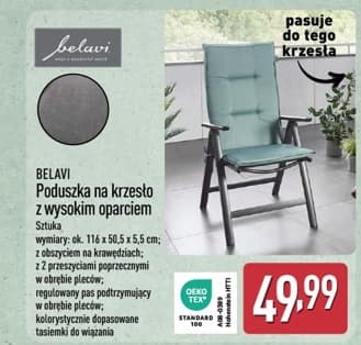 poduszka na krzesło z wysokim oparciem