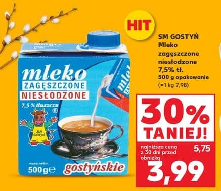 mleko zagęszczone niesłodzone