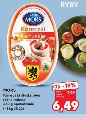 korczki śledziowe różne rodzaje