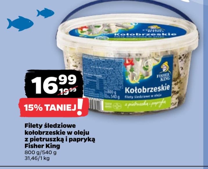 filety śledziowe kołobrzeskie w oleju z pietruszką i papryką