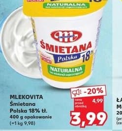 śmietana Polska 18% tłuszczu