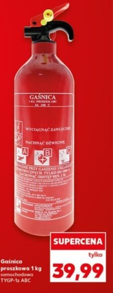 gaśnica proszkowa samochodowa