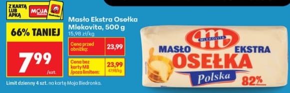 masło ekstra osełka