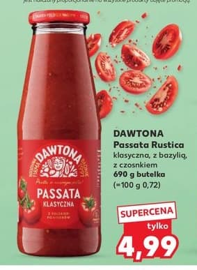 passata rustica klasyczna, z bazylią, z czosnkiem