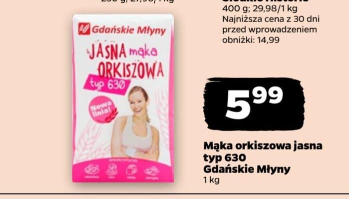 mąka orkiszowa jasna typ 630
