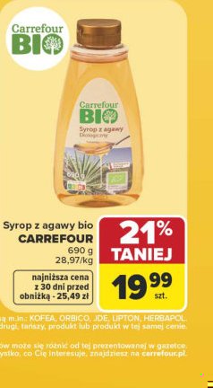 syrop z agawy bio