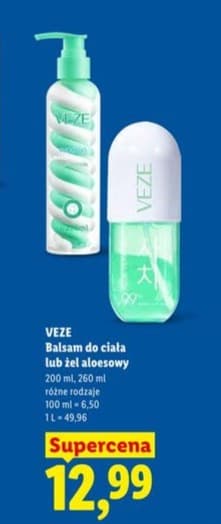 balsam do ciała lub żel aloesowy