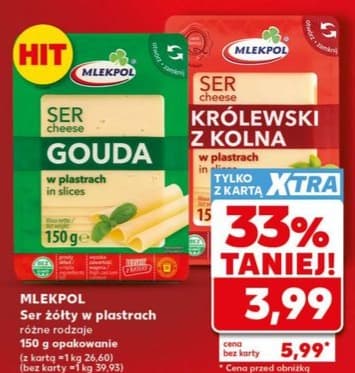 ser żółty w plastrach różne rodzaje