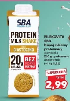 napój mleczny proteinowy ciasteczko
