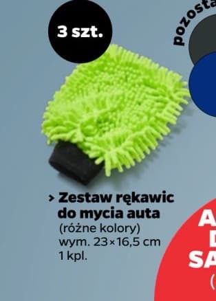 zestaw rękawic do mycia auta