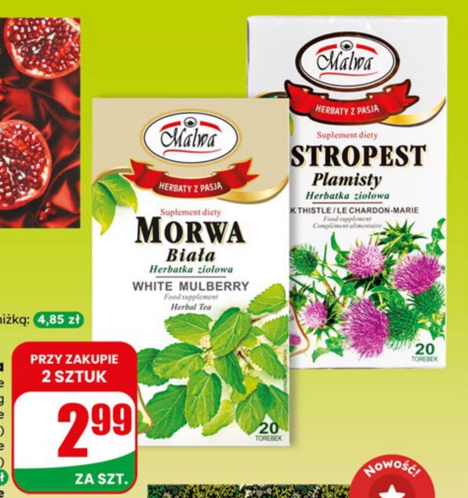 herbatka ziołowa różne rodzaje
