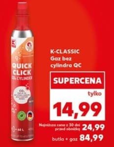 gaz do cylindra QC na wymianę