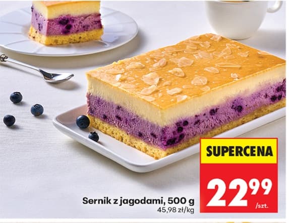 sernik z jagodami