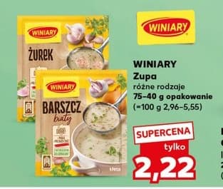 zupa żurek lub barszcz biały