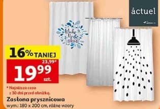 Actuel zasłona prysznicowa wym.: 180x 200cm