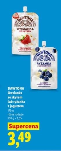 owsianka ze skyrem lub ryżanka z jogurtem