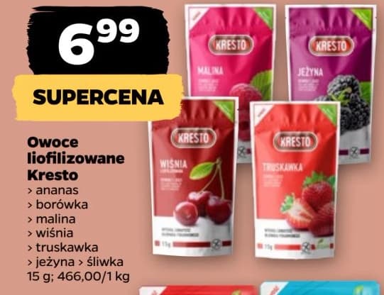 owoc liofilizowany borówka