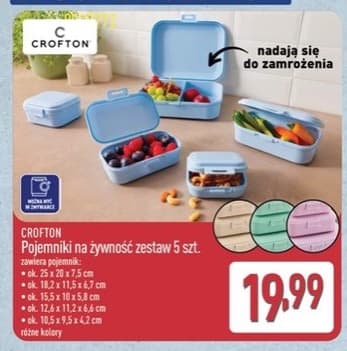 pojemniki na żywność zestaw