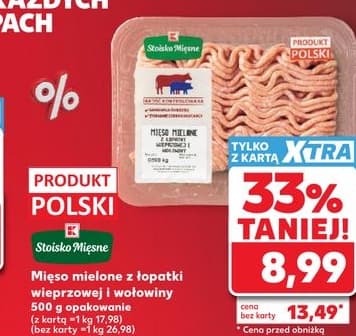 mięso mielone z łopatki wieprzowej i wołowej