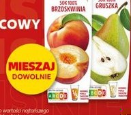 sok 100% owocowy multiwitamina, brzoskwinia, gruszka