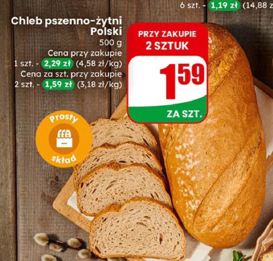 chleb pszenno-żytni polski