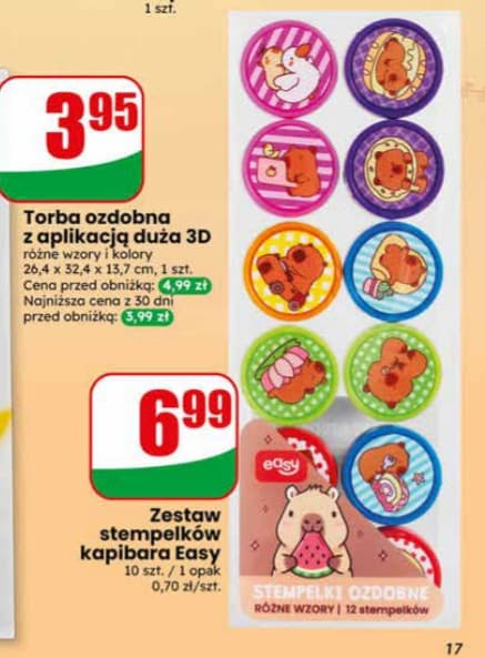 zestaw stempelków kapibara