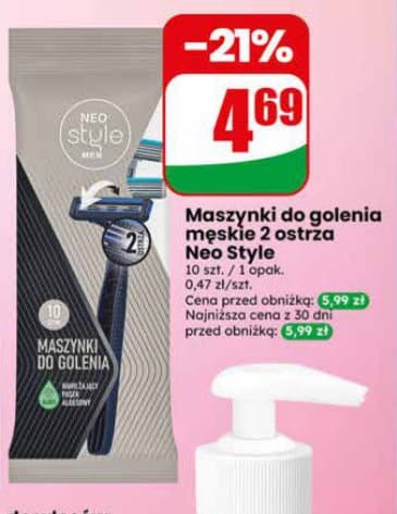 Neo Style maszynki do golenia męskie 2 ostrza 10szt.