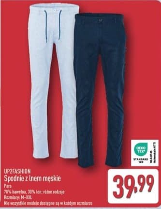 spodnie męskie z lnem