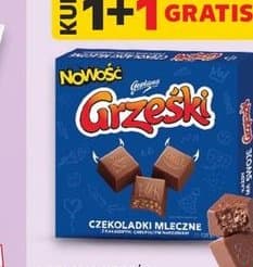 czekoladki mleczne z chrupiącym nadzieniem