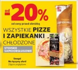 Wszystkie pizze i zapiekanki chłodzone