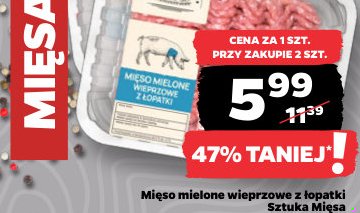 mięso mielone wieprzowe z łopatki