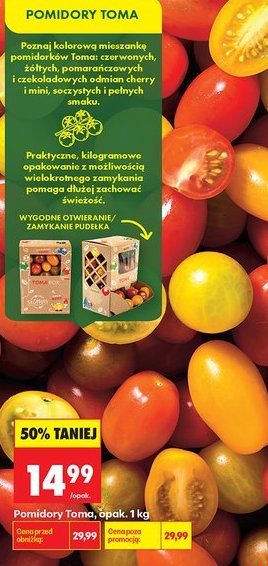 pomidory koktajlowe mix