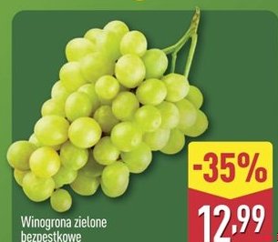 Winogrona zielone bezpestkowe