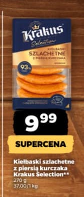 kiełbaski szlachetne z piersią kurczaka