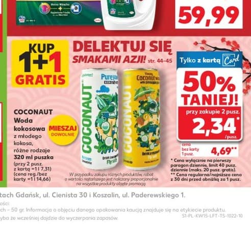 woda kokosowa z młodego kokosa różne rodzaje