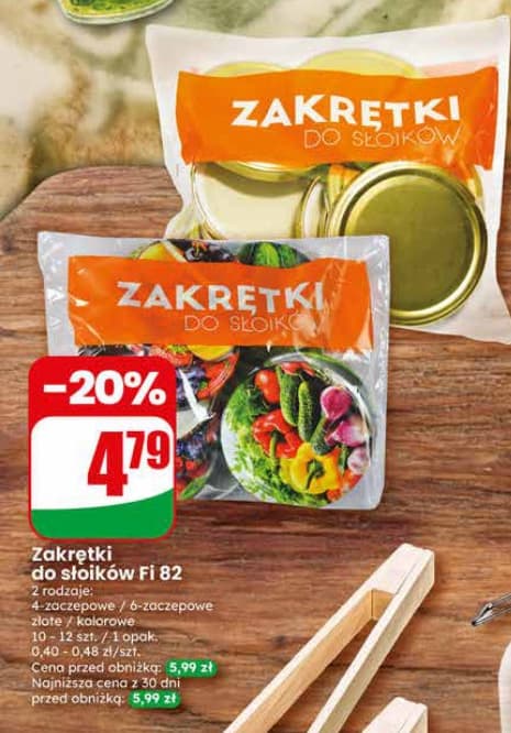 zakrętki do słoików fi 82