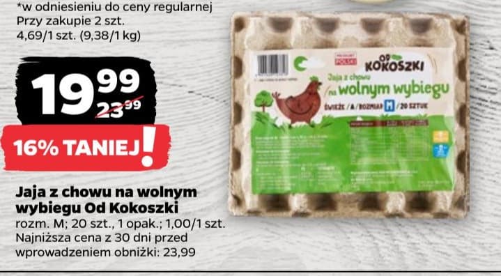 jaja z chowu na wolnym wybiegu