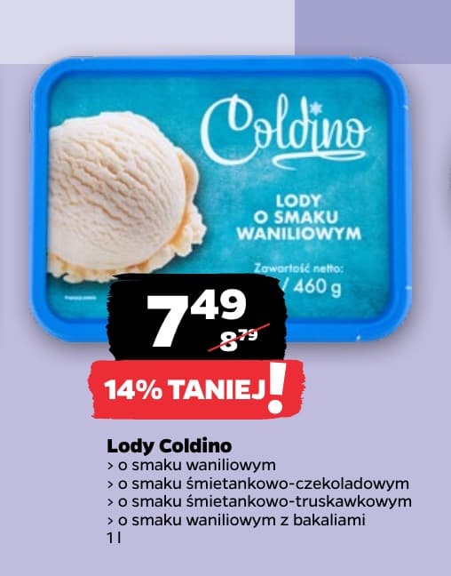 lody różne smaki