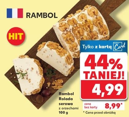 rolada serowa z orzechami
